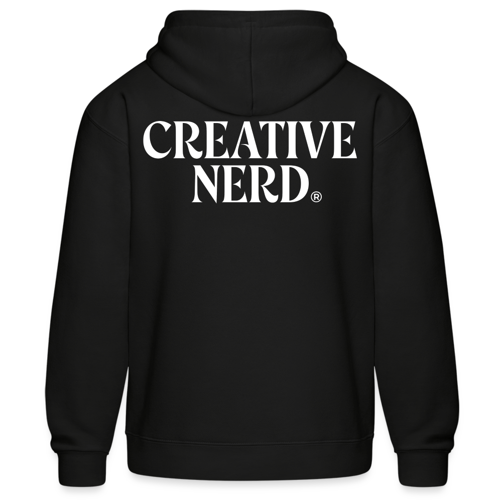 M Huppari Crasman script ja Creative Nerd -logoilla - musta