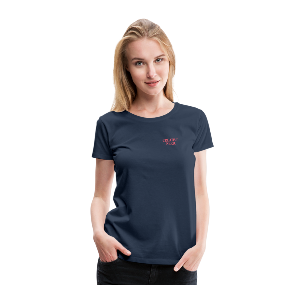 W T-paita Creative Nerd® -logolla - navy