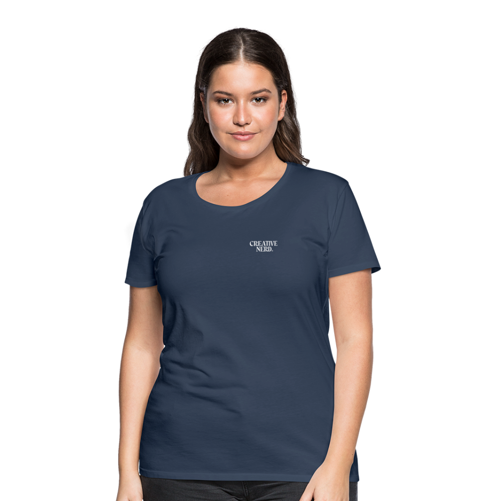 W T-paita Creative Nerd® -logolla - navy