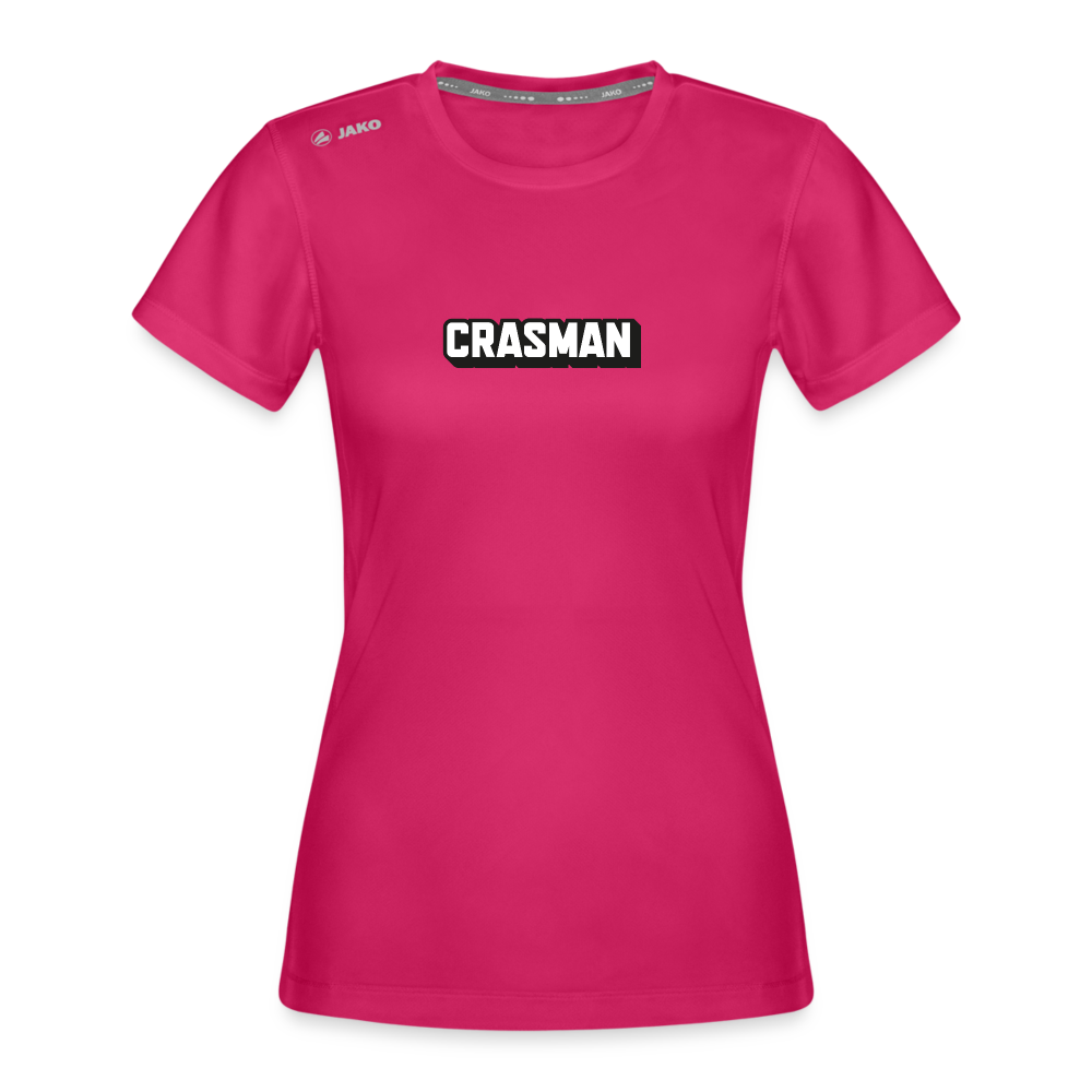 Crasman JAKO T-Shirt Run Women 2.0 - tumma pinkki