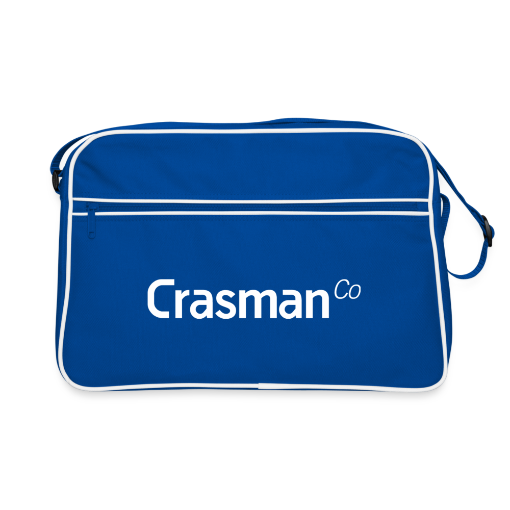 Crasman retrolaukku - sininen/valkoinen
