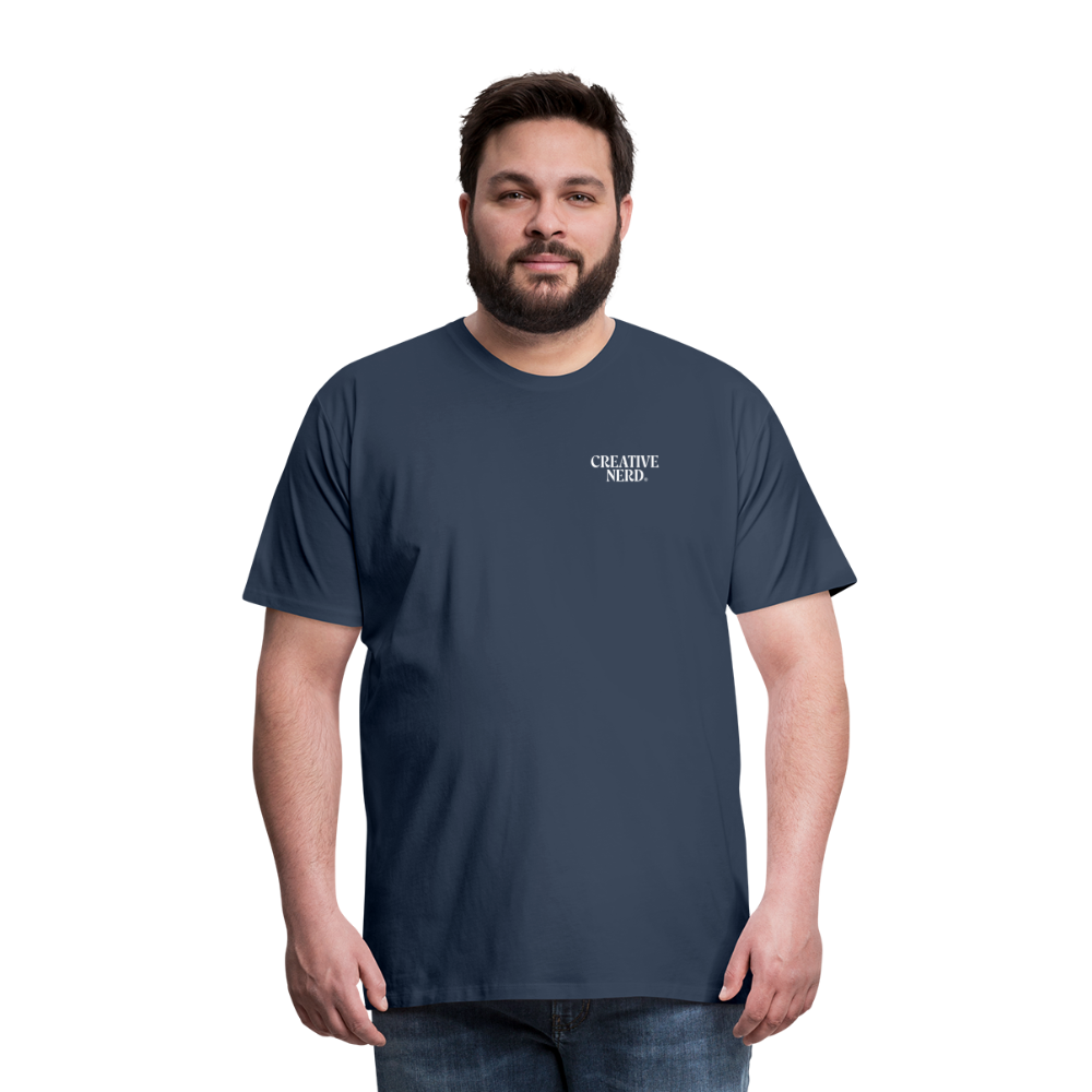 M T-paita Creative Nerd® -logolla - navy