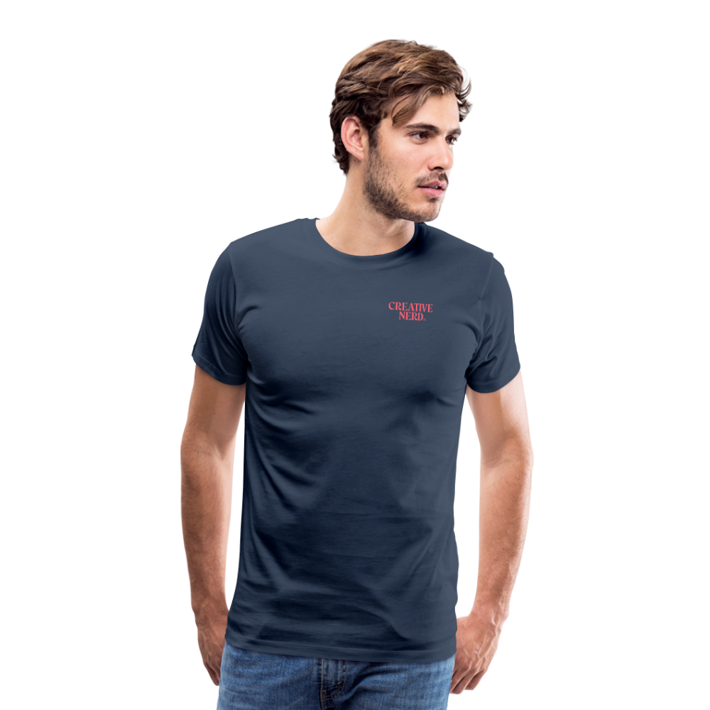 M T-paita Creative Nerd® -logolla - navy