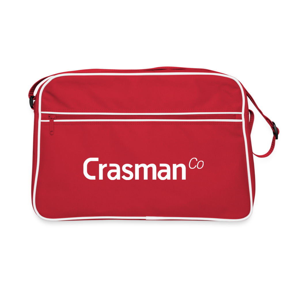 Crasman retrolaukku - punainen/valkoinen